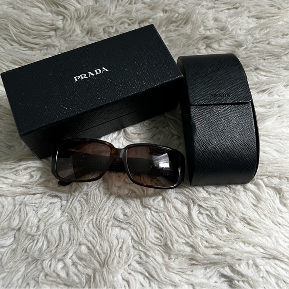 Prada Tortoise SPR 16L Sunglasses - Picture 2 of 11